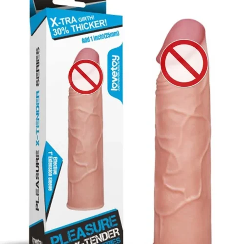 Lovetoy রিয়েলিস্টিক সিলিকন স্লিভ দীর্ঘসময় আরামদায়ক